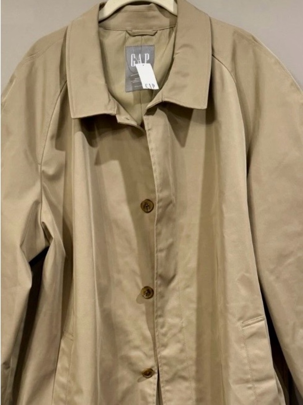 GAP Men’s  Weather Resistant Mac Coat XL